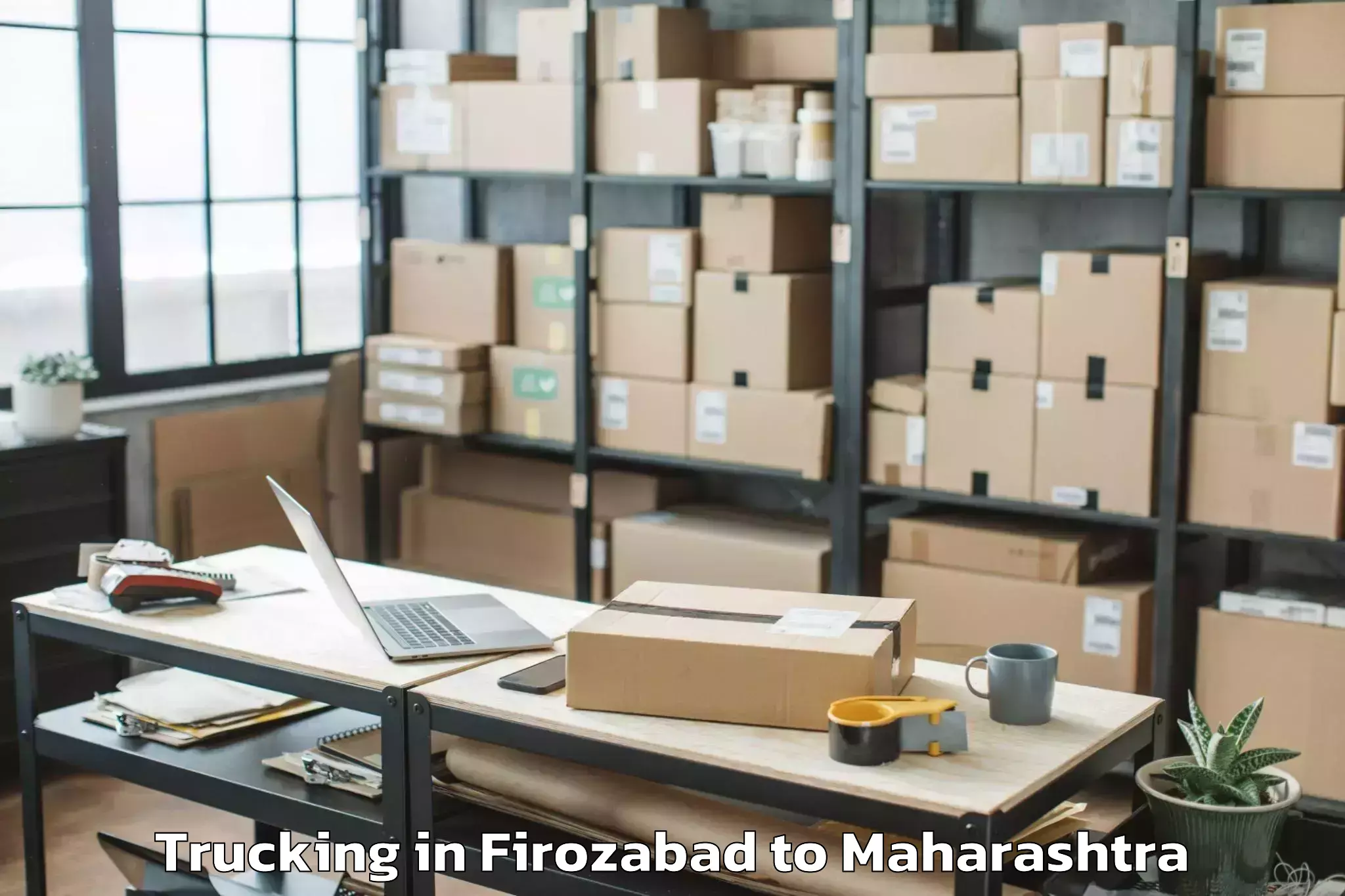 Professional Firozabad to Tasgaon Trucking